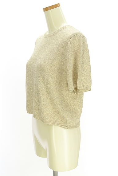 NOLLEY'S（ノーリーズ）の古着「半そでラメ入りニットトップス（ニット）」大画像３へ