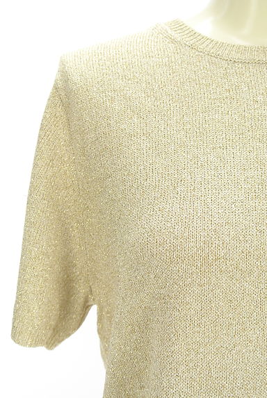 NOLLEY'S（ノーリーズ）の古着「半そでラメ入りニットトップス（ニット）」大画像４へ