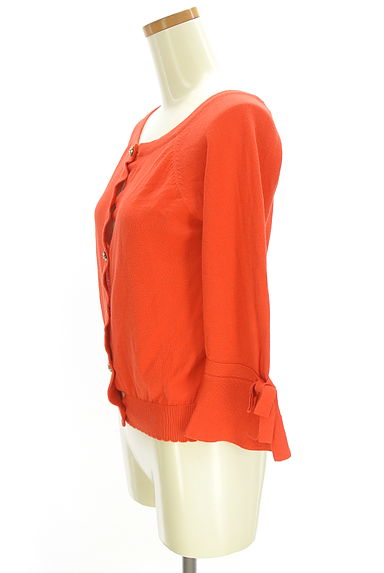 Feroux（フェルゥ）の古着「リボン付きフレアスリーブニットカーディガン（カーディガン・ボレロ）」大画像３へ