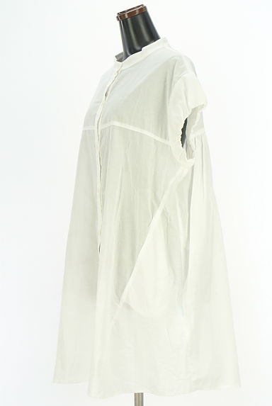 LUI CHANTANT（ルイシャンタン）の古着「バンドカラーシアーシャツ（ブラウス）」大画像３へ