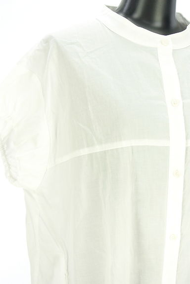 LUI CHANTANT（ルイシャンタン）の古着「バンドカラーシアーシャツ（ブラウス）」大画像４へ