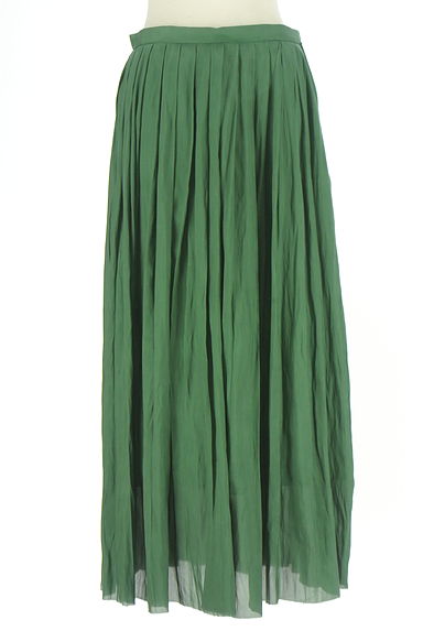 SACRA（サクラ）の古着「微光沢タックフレアスカート（ロングスカート・マキシスカート）」大画像１へ