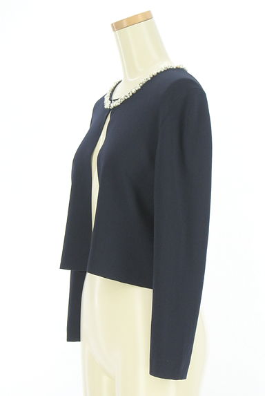 M-premier（エムプルミエ）の古着「パールビーズ付きニットカーディガン（カーディガン・ボレロ）」大画像３へ