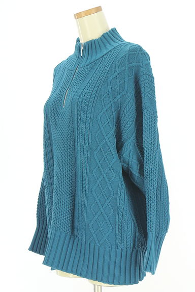 studio CLIP（スタディオクリップ）の古着「ハーフジップケーブルニット（ニット）」大画像３へ