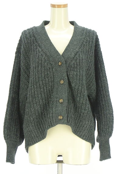 studio CLIP（スタディオクリップ）の古着「natural by clip ボリュームスリーブニットカーディガン（カーディガン・ボレロ）」大画像１へ