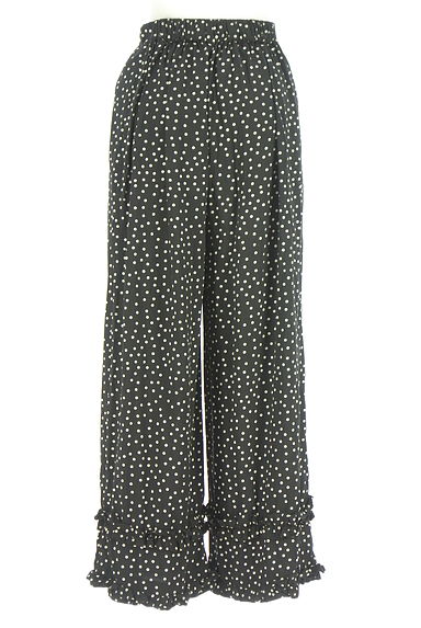 studio CLIP（スタディオクリップ）の古着「essential natural by clip 裾フリルドット柄パンツ（パンツ）」大画像２へ