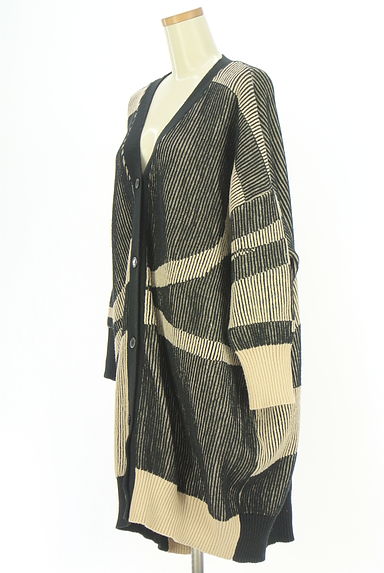 OSMOSIS（オズモーシス）の古着「配色リブニットカーディガン（カーディガン・ボレロ）」大画像３へ