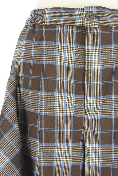 OSMOSIS（オズモーシス）の古着「loaf サイドフリルチェック柄ワイドパンツ（パンツ）」大画像４へ