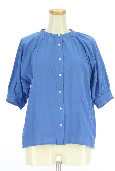 studio CLIP（スタディオクリップ）の古着「半そでバンドカラーブラウス（ブラウス）」大画像１へ