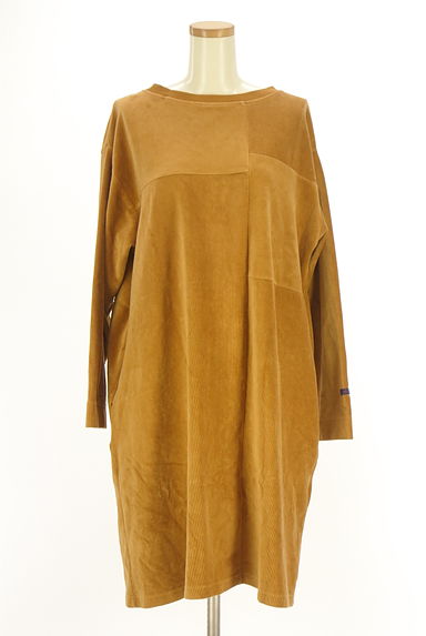 CUBE SUGAR（キューブシュガー）の古着「前後着膝丈ワンピース（ブルゾン・スタジャン）」大画像１へ