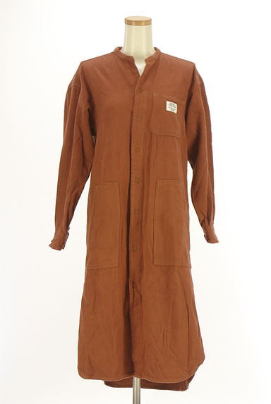 CUBE SUGAR（キューブシュガー）の古着「ミモレ丈シャツワンピース（ワンピース・チュニック）」大画像１へ