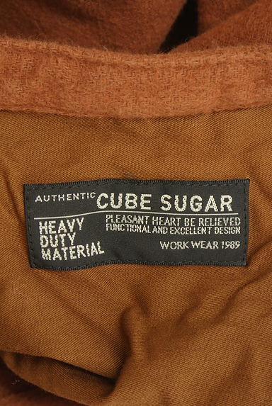 CUBE SUGAR（キューブシュガー）の古着「ミモレ丈シャツワンピース（ワンピース・チュニック）」大画像６へ