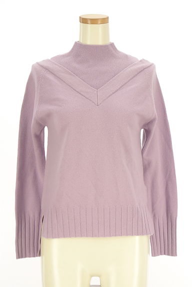 JILLSTUART（ジルスチュアート）の古着「ハイネックオープンショルダーニット（ニット）」大画像１へ