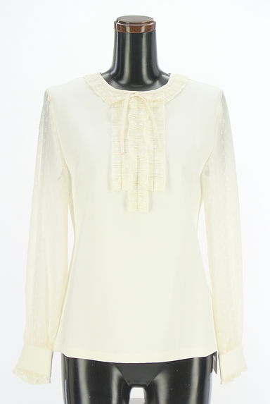 JILLSTUART（ジルスチュアート）の古着「ドットドビー切替カットソー（カットソー・プルオーバー）」大画像１へ