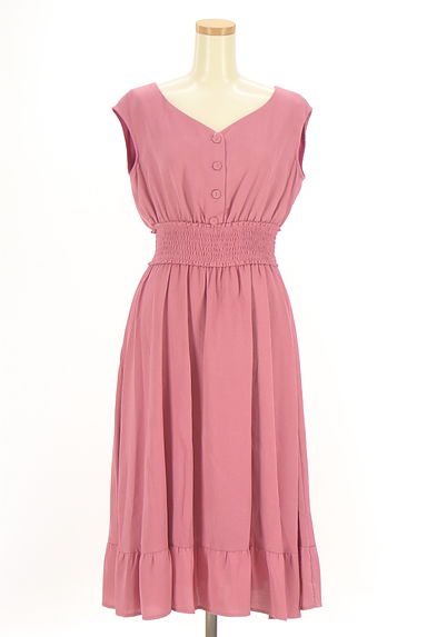 JILL by JILLSTUART（ジルバイジルスチュアート）の古着「Vネックノースリワンピ―ス（ワンピース・チュニック）」大画像１へ