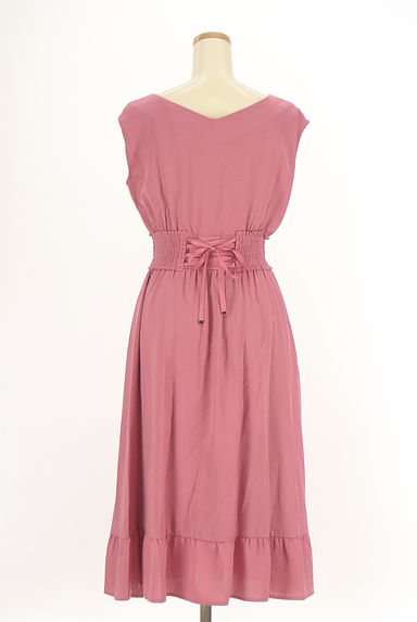 JILL by JILLSTUART（ジルバイジルスチュアート）の古着「Vネックノースリワンピ―ス（ワンピース・チュニック）」大画像２へ