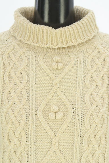 F i.n.t（フィント）の古着「F&A オフタートルアランケーブルニットトップス（ニット）」大画像４へ