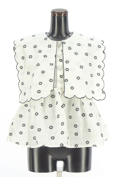 Sister Jane（シスタージェーン）の古着「ビッグカラー花柄ジャガードブラウス（カットソー・プルオーバー）」大画像１へ