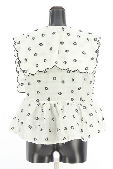 Sister Jane（シスタージェーン）の古着「ビッグカラー花柄ジャガードブラウス（カットソー・プルオーバー）」大画像２へ