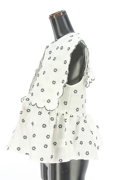 Sister Jane（シスタージェーン）の古着「ビッグカラー花柄ジャガードブラウス（カットソー・プルオーバー）」大画像３へ