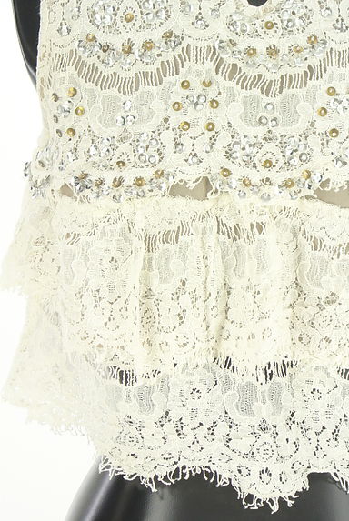 DEICY（デイシー）の古着「スパンコール付きレースブラウス（カットソー・プルオーバー）」大画像５へ