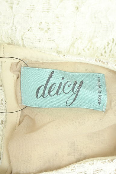 DEICY（デイシー）の古着「スパンコール付きレースブラウス（カットソー・プルオーバー）」大画像６へ