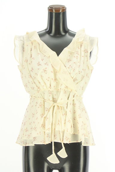 DEICY（デイシー）の古着「花柄光沢シフォンブラウス（カットソー・プルオーバー）」大画像１へ