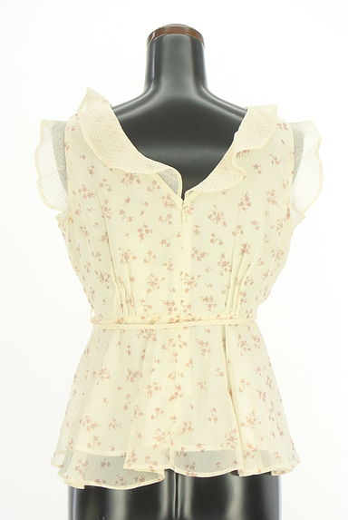 DEICY（デイシー）の古着「花柄光沢シフォンブラウス（カットソー・プルオーバー）」大画像２へ