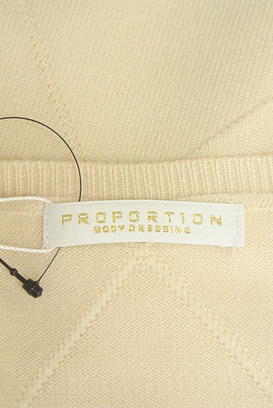 PROPORTION BODY DRESSING（プロポーションボディドレッシング）の古着「ダイヤ柄ゆるショートニット（ニット）」大画像６へ