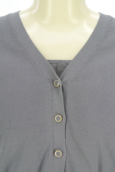 PROPORTION BODY DRESSING（プロポーションボディドレッシング）の古着「チュールフリルキャミ+カーディガン（アンサンブル）」大画像４へ