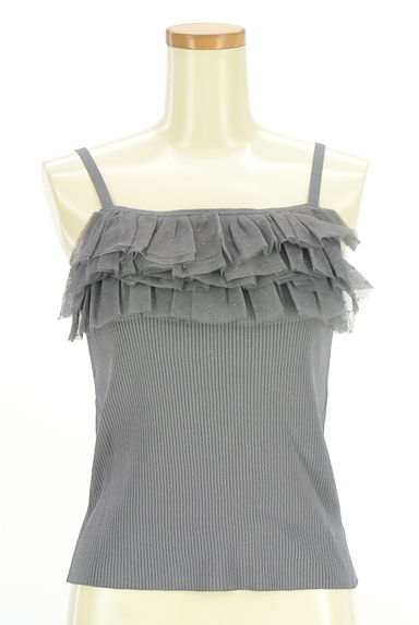 PROPORTION BODY DRESSING（プロポーションボディドレッシング）の古着「チュールフリルキャミ+カーディガン（アンサンブル）」大画像５へ