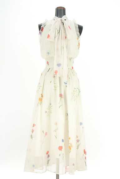 Snidel（スナイデル）の古着「花柄シアーロングフレアワンピース（ワンピース・チュニック）」大画像２へ