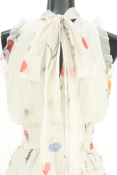 Snidel（スナイデル）の古着「花柄シアーロングフレアワンピース（ワンピース・チュニック）」大画像４へ