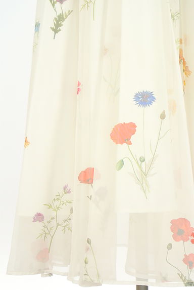 Snidel（スナイデル）の古着「花柄シアーロングフレアワンピース（ワンピース・チュニック）」大画像５へ