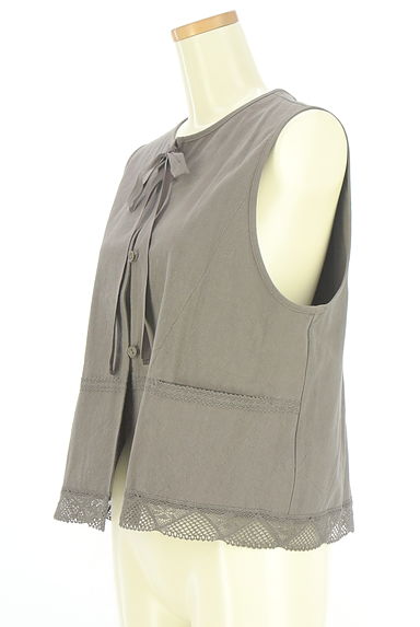 Samansa Mos2（サマンサモスモス）の古着「リボン付きベスト（ベスト・ジレ）」大画像３へ