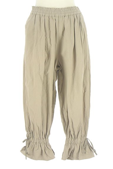 Samansa Mos2（サマンサモスモス）の古着「裾リボン付きクロップド丈パンツ（パンツ）」大画像１へ