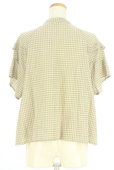 Samansa Mos2（サマンサモスモス）の古着「半そでチェック柄ブラウス（ブラウス）」大画像２へ