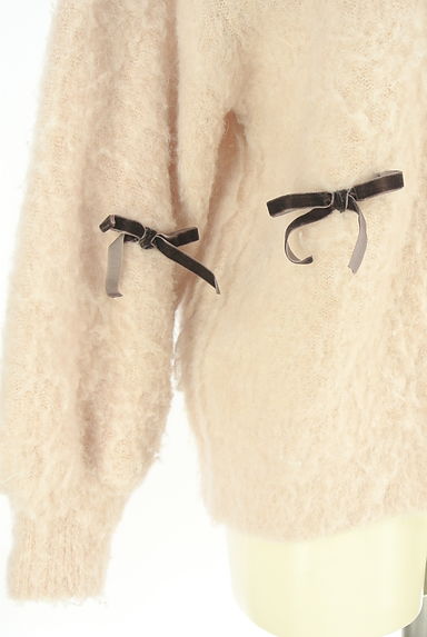 Samansa Mos2（サマンサモスモス）の古着「ベロアリボン付きニットトップス（セーター）」大画像５へ