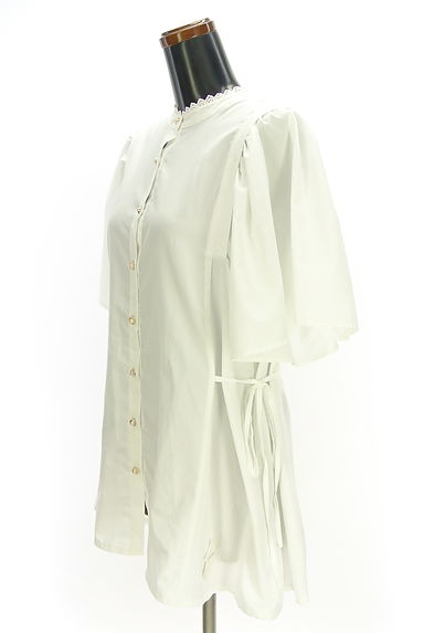 axes femme（アクシーズファム）の古着「半そでノーカラーブラウス（ブラウス）」大画像４へ