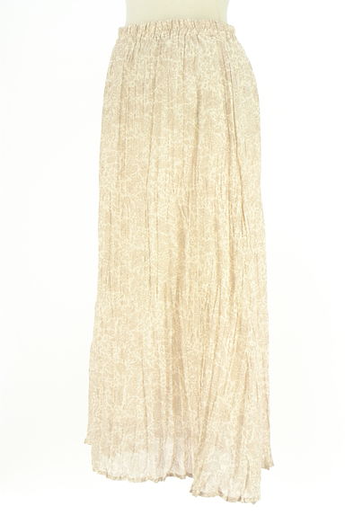 earth music&ecology（アースミュージック＆エコロジー）の古着「花柄プリーツロングスカート（ロングスカート・マキシスカート）」大画像３へ