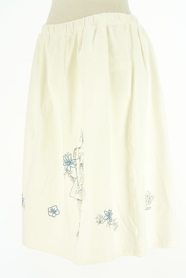 agnes b（アニエスベー）の古着「刺繍入りプリントスカート（スカート）」大画像３へ