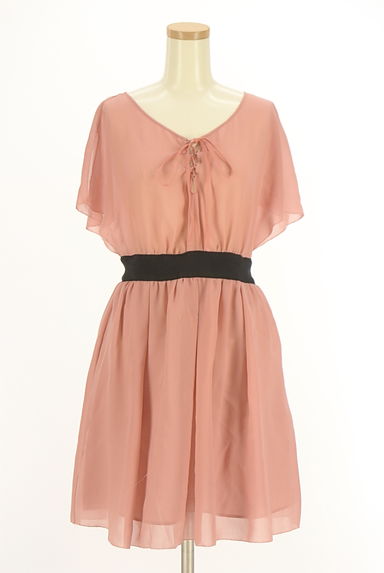 JILL by JILLSTUART（ジルバイジルスチュアート）の古着「フレンチスリーブシフォンワンピース（ワンピース・チュニック）」大画像１へ