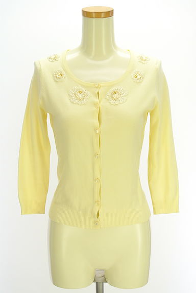 Apuweiser riche（アプワイザーリッシェ）の古着「パール装飾付きニットカーディガン（カーディガン・ボレロ）」大画像１へ