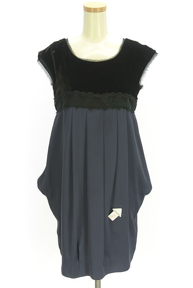 JUSGLITTY（ジャスグリッティー）の古着「別地切替ノースリワンピース（ワンピース・チュニック）」大画像４へ