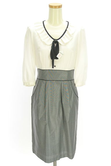 JUSGLITTY（ジャスグリッティー）の古着「別地切替セットアップ風ワンピース（ワンピース・チュニック）」大画像４へ