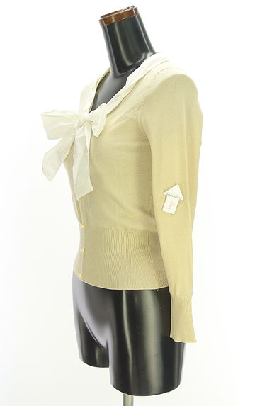 JUSGLITTY（ジャスグリッティー）の古着「リボン付きレイヤード風ニットトップス（ニット）」大画像４へ