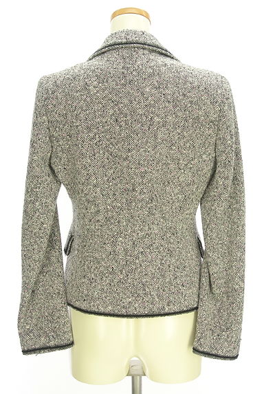 LAISSE PASSE（レッセパッセ）の古着「ウール混パイピングテーラードジャケット（ジャケット）」大画像２へ