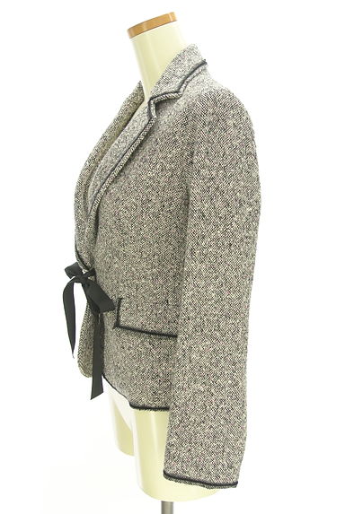 LAISSE PASSE（レッセパッセ）の古着「ウール混パイピングテーラードジャケット（ジャケット）」大画像３へ