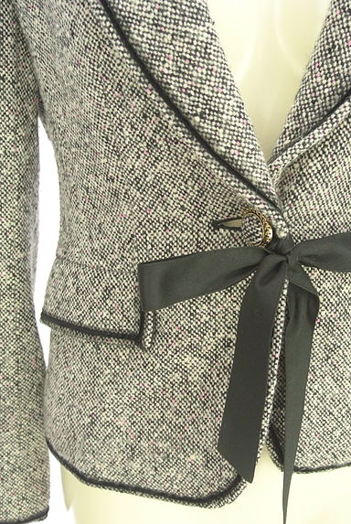 LAISSE PASSE（レッセパッセ）の古着「ウール混パイピングテーラードジャケット（ジャケット）」大画像５へ