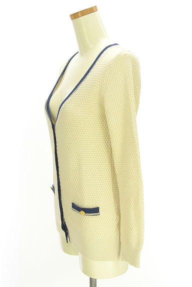 MISCH MASCH（ミッシュマッシュ）の古着「ライン入りニットカーディガン（カーディガン・ボレロ）」大画像３へ